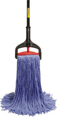 O-Cedar - Blue Deck Mop - 5" Long x 1-1/4" Wide Head, 60" Long Handle, Cotton Blend Head - Makers Industrial Supply