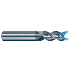 16mm Dia. - 92mm OAL - 45° Helix Bright Carbide End Mill - 3 FL - Makers Industrial Supply