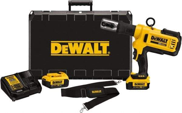 DeWALT - 4 Ton Electric Crimper - Includes DCE200, (2) DCB204, DCE115, Shoulder Strap - Makers Industrial Supply