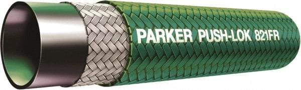 Parker - 1/4" ID x 1/2" OD CTL Push-on Air Hose - 350 Working psi, -40 to 212°F, Green - Makers Industrial Supply