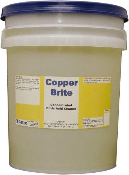 Detco - Liquid Metal Cleaner - Unscented, Pail Container - Makers Industrial Supply