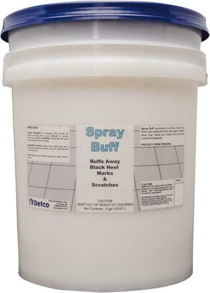 Detco - 5 Gal Pail Spray Buff - Use on Hard Floors - Makers Industrial Supply