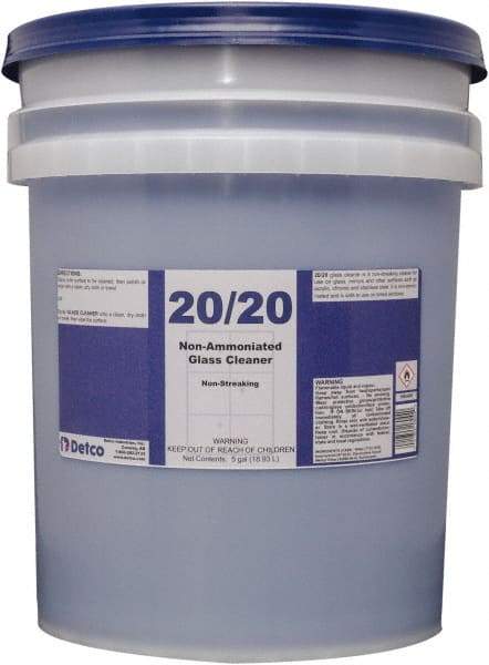 Detco - 5 Gal Pail Mint Glass Cleaner - Use on Glass - Makers Industrial Supply