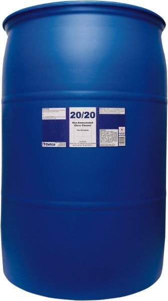 Detco - 55 Gal Drum Mint Glass Cleaner - Use on Glass - Makers Industrial Supply