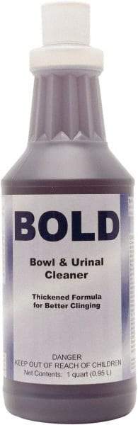 Detco - 32 oz Bottle Liquid Toilet Bowl Cleaner - Unscented Scent, Toilet Bowl - Makers Industrial Supply