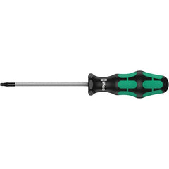 Wera - T15 Tamper Resistant Torx Driver - 12" Blade Length, 16-17/32" OAL, Ergonomic Handle, Chrome Plated Steel - Makers Industrial Supply