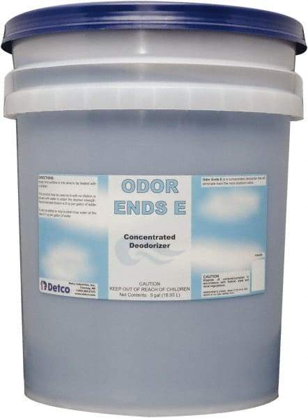 Detco - 5 Gal Pail Deodorizer - Liquid, Unscented, Concentrated, Environmentally Safe - Makers Industrial Supply