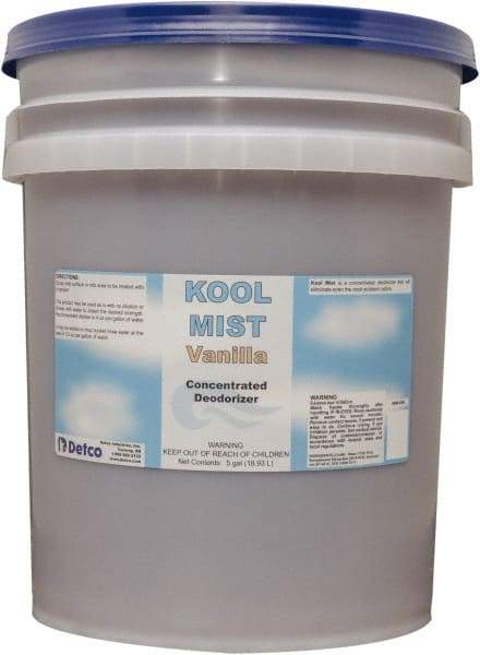 Detco - 5 Gal Pail Deodorizer - Liquid, Vanilla Scent, Concentrated, Environmentally Safe - Makers Industrial Supply