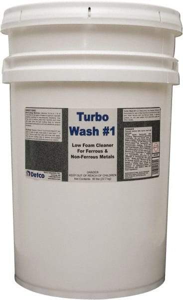 Detco - 50 Lb Bucket Cleaner/Degreaser - Granular, Alkaline, Unscented - Makers Industrial Supply