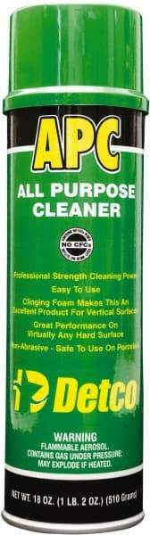 Detco - 20 oz Aerosol All-Purpose Cleaner - Aerosol, Butyl-Based, Lemon - Makers Industrial Supply