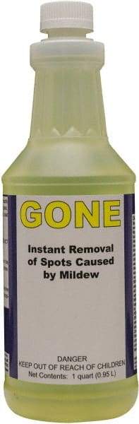 Detco - 32 oz Bottle Mildew Remover - Liquid, Water-Based, Unscented - Makers Industrial Supply