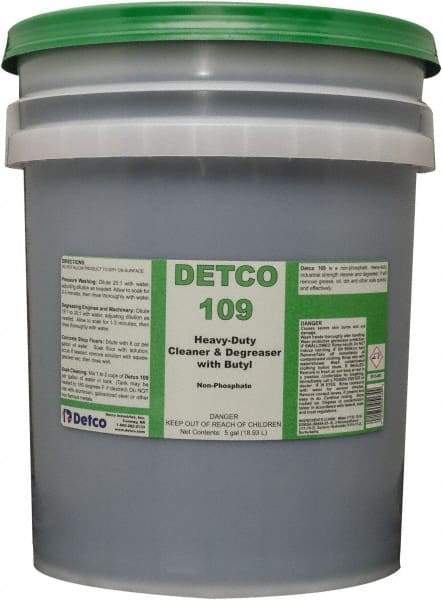 Detco - 5 Gal Bucket Cleaner/Degreaser - Liquid, Butyl-Based, Unscented - Makers Industrial Supply