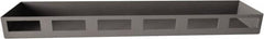 Durham - Gray, Steel, Cabinet Shelf - 18" Wide x 4" Deep x 1-1/2" High Body - Makers Industrial Supply