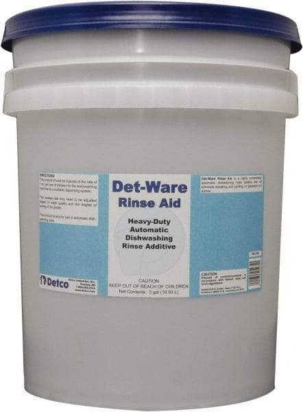 Detco - 5 Gal Pail Automatic Dishwashing Liquid - Unscented - Makers Industrial Supply