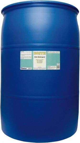 Detco - 55 Gal Drum Manual Dishwashing Liquid - Lemon Scented - Makers Industrial Supply