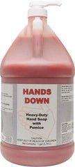 Detco - 1 Gal Pump Bottle Gel Hand Cleaner with Grit - Red, Cherry Scent - Makers Industrial Supply