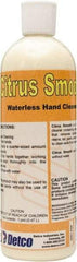 Detco - 16 oz Squeeze Bottle Waterless Cream Waterless Hand Cleaner - Yellow, Citrus Scent - Makers Industrial Supply