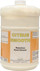 Detco - 1 Gal Bottle Waterless Cream Waterless Hand Cleaner - Yellow, Citrus Scent - Makers Industrial Supply