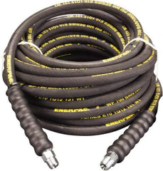 Enerpac - 3/8" Inside Diam x 3/8 NPT 30' Hydraulic Pump Hose - 10,000 psi, 3/8 NPTF Male Opposite End, Rubber - Makers Industrial Supply