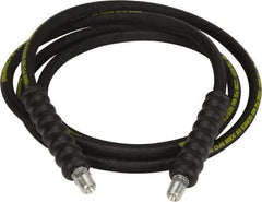 Enerpac - 1/4" Inside Diam x 3/8 NPT 10' Hydraulic Pump Hose - 10,000 psi, 3/8 NPTF Male Opposite End, Rubber - Makers Industrial Supply