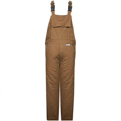 National Safety Apparel - Size 2XL Brown HRC 4 Flame Resistant/Retardant Bib Overalls - Exact Industrial Supply