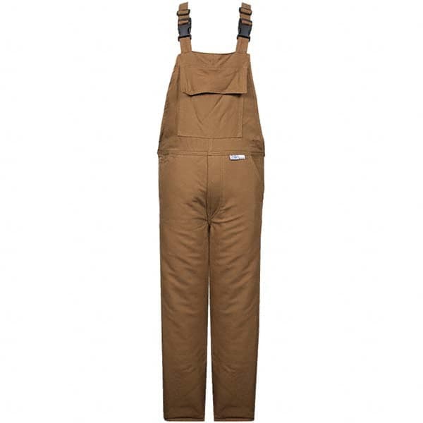 National Safety Apparel - Size S Brown HRC 4 Flame Resistant/Retardant Bib Overalls - Exact Industrial Supply