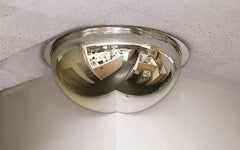 Se-Kure Domes&Mirrors - Indoor Round Dome Safety, Traffic & Inspection Mirrors - Acrylic Lens, 26" Diam, 26' Max Covered Distance - Makers Industrial Supply