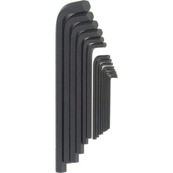 Bondhus - 15 Piece, L-Key Long Arm Hex Key Set - 5/64 to 3/4" Range, Protanium High Torque Steel - Makers Industrial Supply