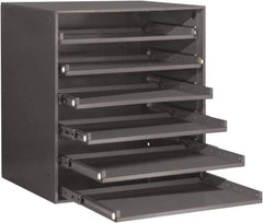 Durham - 6 Drawer, Small Parts Slide Rack Cabinet - 22" Deep x 23" Wide x 17" High - Makers Industrial Supply