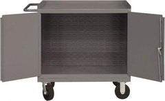 Durham - 2,000 Lb Capacity, 24" Wide x 36" Long x 40-1/2" High Mobile Cart - 2 Door, Steel, 2 Rigid/2 Swivel Casters - Makers Industrial Supply