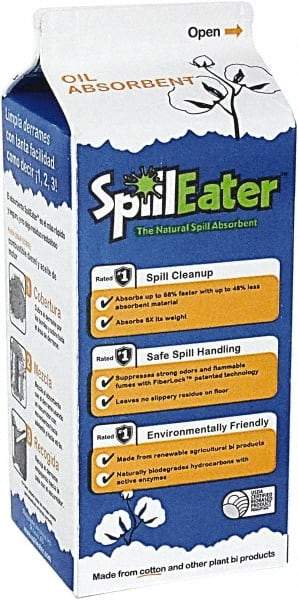 SpillEater - 2 Lb Box Cellulose Granular Absorbent - Spill Containment - Makers Industrial Supply