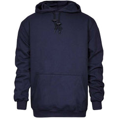 National Safety Apparel - Size 4XL Navy Flame Resistant/Retardant Sweatshirt - Exact Industrial Supply