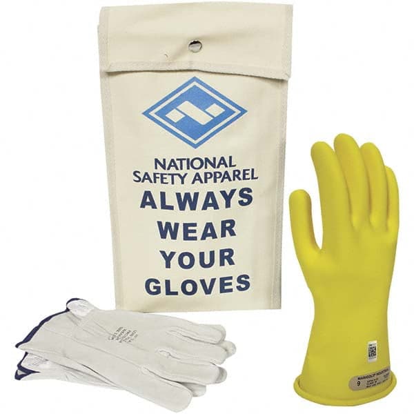 National Safety Apparel - Class 0, Size 11, 11" Long, Rubber Lineman's Glove Kit - Exact Industrial Supply