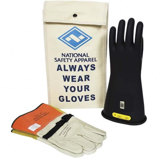 National Safety Apparel - Class 2, Size 11, 11" Long, Rubber Lineman's Glove Kit - Exact Industrial Supply