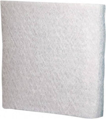 Made in USA - 24" High x 24" Wide x 2" Deep, Fiberglass Air Filter Media Pad - MERV <5, 1,200 CFM, 300 Max FPM, 180°F Max, Use with Any Unit - Makers Industrial Supply