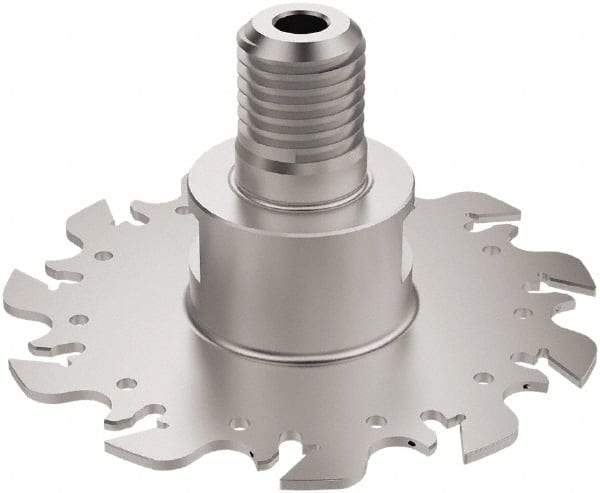 Seco - Modular Connection Connection, 0.122" Cutting Width, 1.2047" Depth of Cut, 100mm Cutter Diam, 11 Tooth Indexable Slotting Cutter - R335.10 Toolholder, 150.10 Insert, Right Hand Cutting Direction - Makers Industrial Supply