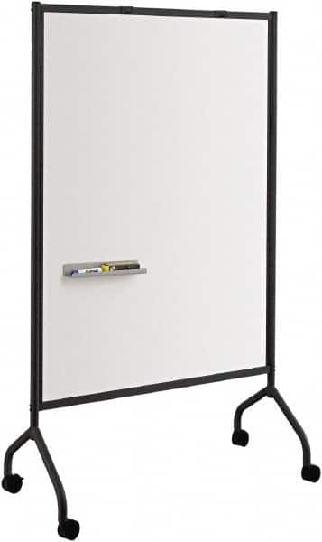 Safco - 72" High x 42" Wide Magnetic Wet/Dry Erase - Steel, 21-1/2" Deep, Includes Magnetic Accessory Tray, Dry Erase Markers, Eraser & Easel Pad Hooks - Makers Industrial Supply