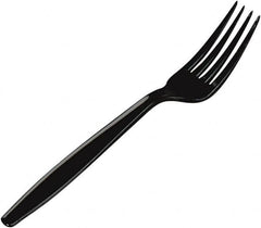 Dixie - Plastic Cutlery, Heavyweight Forks - Black - Makers Industrial Supply