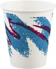 Solo - Jazz Paper Hot Cups, 6 oz, Polycoated, 50/Bag, 20 Bags/Carton - White, Green, Purple - Makers Industrial Supply