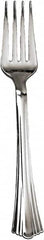 WNA - Heavyweight Plastic Forks, Reflections Design, Silver, 600/Carton - Silver - Makers Industrial Supply