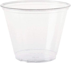 Solo - Ultra Clear Cups, Squat, 9 oz, PET, 50/Bag, 1000/Carton - Clear - Makers Industrial Supply