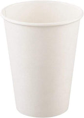 Solo - Single-Sided Poly Paper Hot Cups, 12 oz, 50/Bag, 20 Bags/Carton - White - Makers Industrial Supply