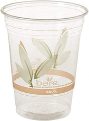 Solo - Bare Eco-Forward RPET Cold Cups, 16-18 oz, Clear, 50/Pack, 1000/Carton - Clear - Makers Industrial Supply