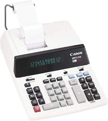 Canon - Fluorescent Printing Calculator - White, AC Powered, 12.2" Long x 9" Wide - Makers Industrial Supply