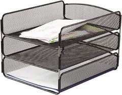 Safco - Black Document Organizer - Steel, Mesh - Makers Industrial Supply