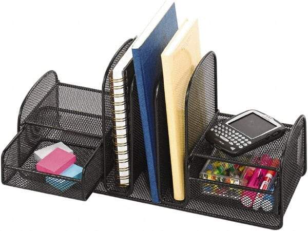 Safco - Black Document Organizer - Steel, Mesh - Makers Industrial Supply