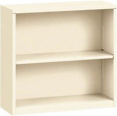 Hon - 2 Shelf, 29" High x 34-1/2" Wide Bookcase - 12" Deep, Steel, Putty - Makers Industrial Supply