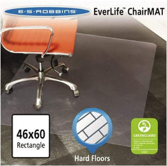 ES Robbins - 60" Long x 46" Wide, Chair Mat - Rectangular, Straight Edge Style - Makers Industrial Supply