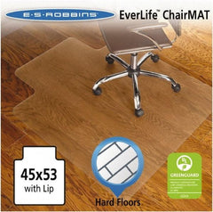 ES Robbins - 53" Long x 45" Wide, Chair Mat - Rectangular, Straight Edge Style - Makers Industrial Supply