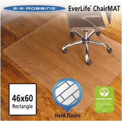 ES Robbins - 60" Long x 46" Wide, Chair Mat - Rectangular, Straight Edge Style - Makers Industrial Supply